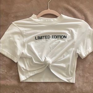 Crop top fitted shirt